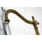 Kingston Brass Duchess Wall Mnt Bridge Kitchen Faucet W/Brass Sprayer, Brass KS1263PKLBS - alternate 4